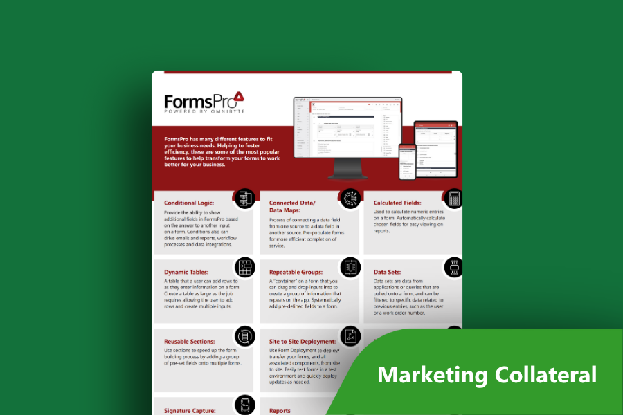 FormsPro Features - OmniByte